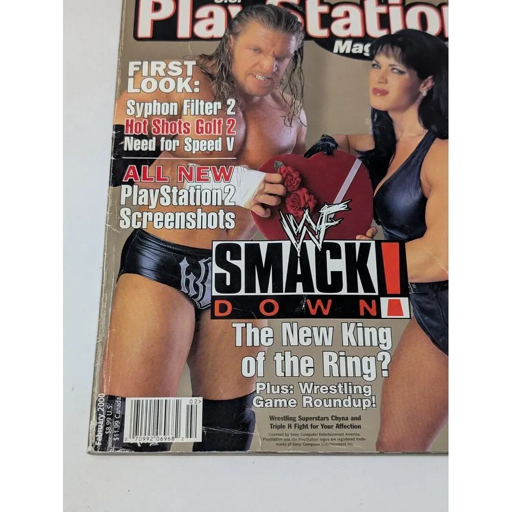 PlayStation Magazine Volume 3 Issue 5 February‎ 2000 Vintage WWF Wrestling